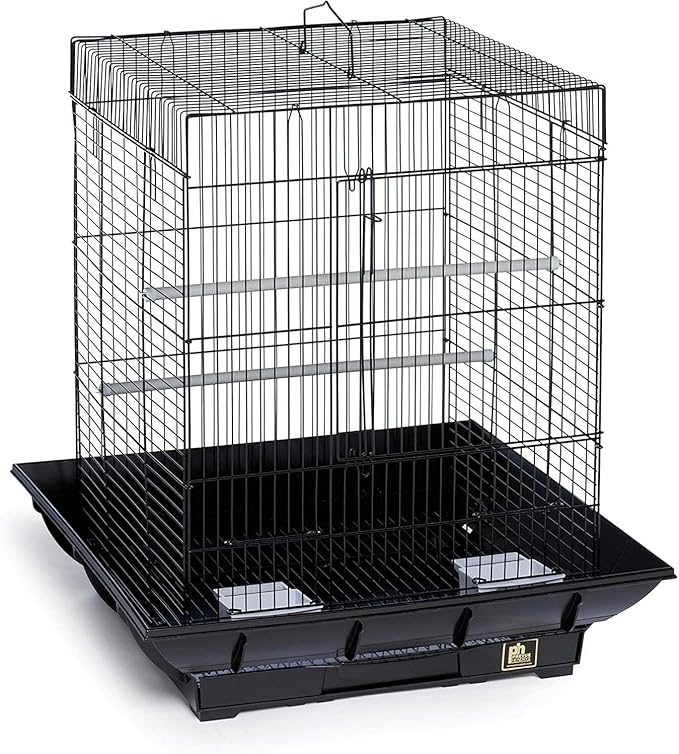 Mountain Majesty Clean Life Bird Cage with Spacious Interior, Durable Build, Easy-to-Clean Features, and Secure Design for Birds' Comfort Red
