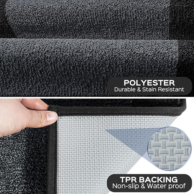 Machine Washable Runner Rug 32" x 120", Non Slip Kitchen Mat