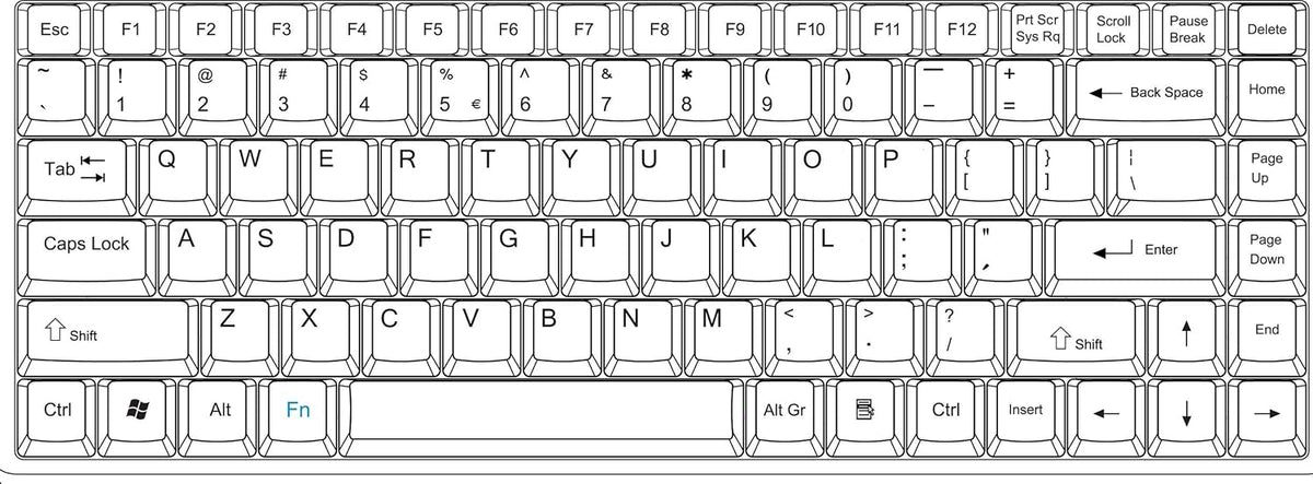 Perixx PERIBOARD-505H Wired Mini Keyboard with Built-in Trackball, 0.55 Inch Trackball and 2 USB Hubs, Black, US English Layout