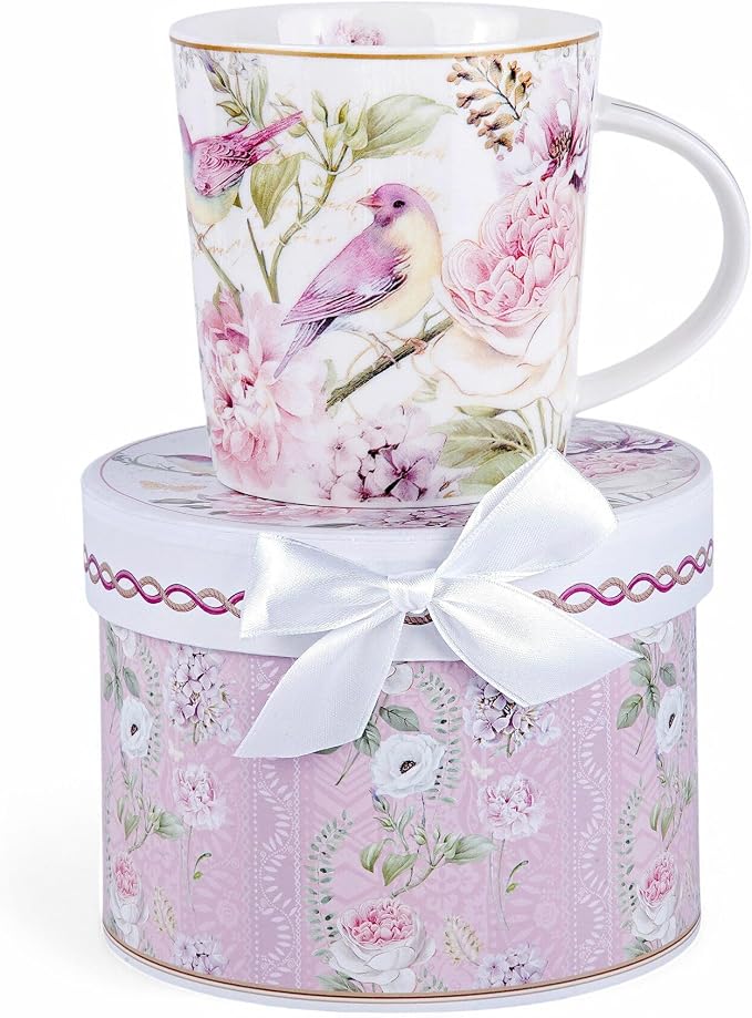 STP GOODS Porcelain Tea/Coffee Cup in Gift Box Fine Porcelain Coffee Cup Tea
