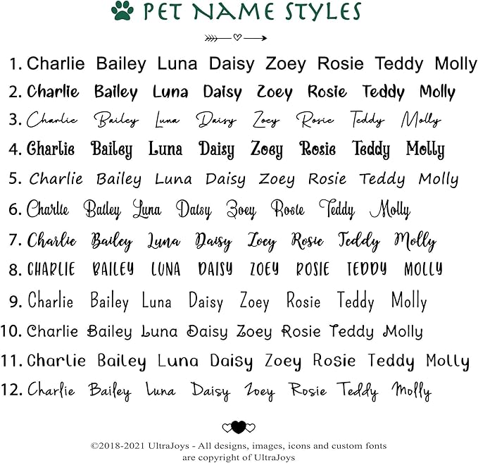 Ultra Joys Custom Personalized Dog ID Tag - Brushed Stainless Steel Bone Tag, Large