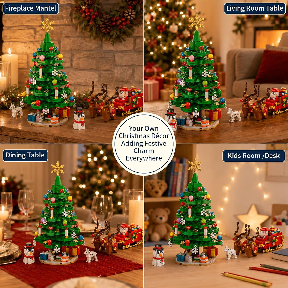 Christmas Tree Building Blocks Advent Calendar 2026, 24 Days Countdown Set