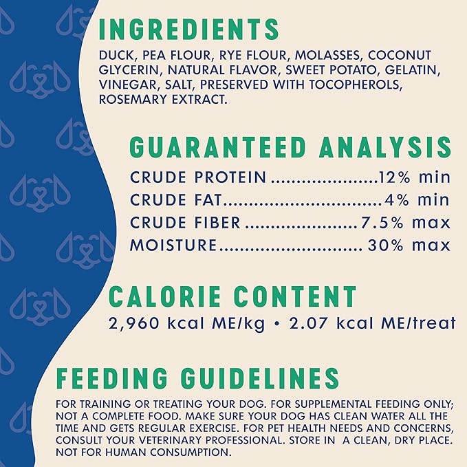 Finley's Training Treats for Puppies, Soft Duck Dog Treats for All Ages and Sizes, Limited Ingredient, Low Calories, 16oz, 6 Pack