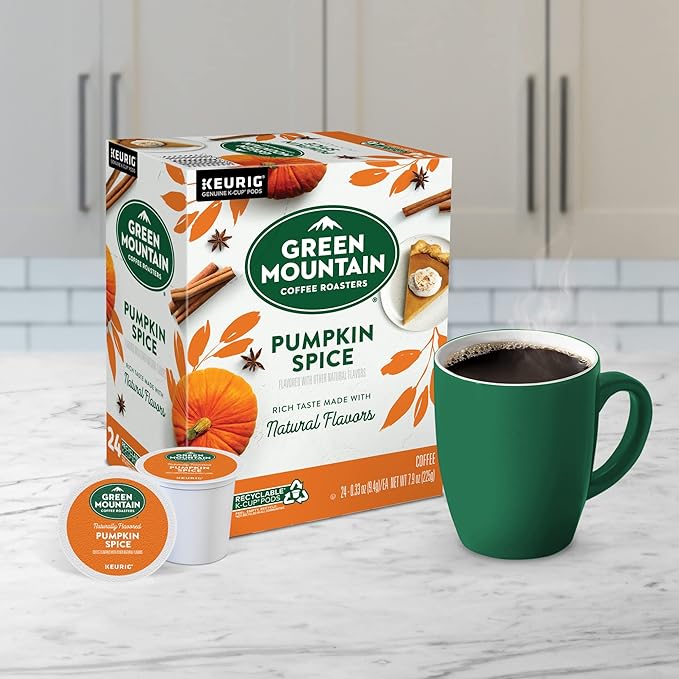 Green Mountain Coffee Roasters Pumpkin Spice Coffee, Keurig Single-Serve K-Cup Pods, Light Roast, 96 Count