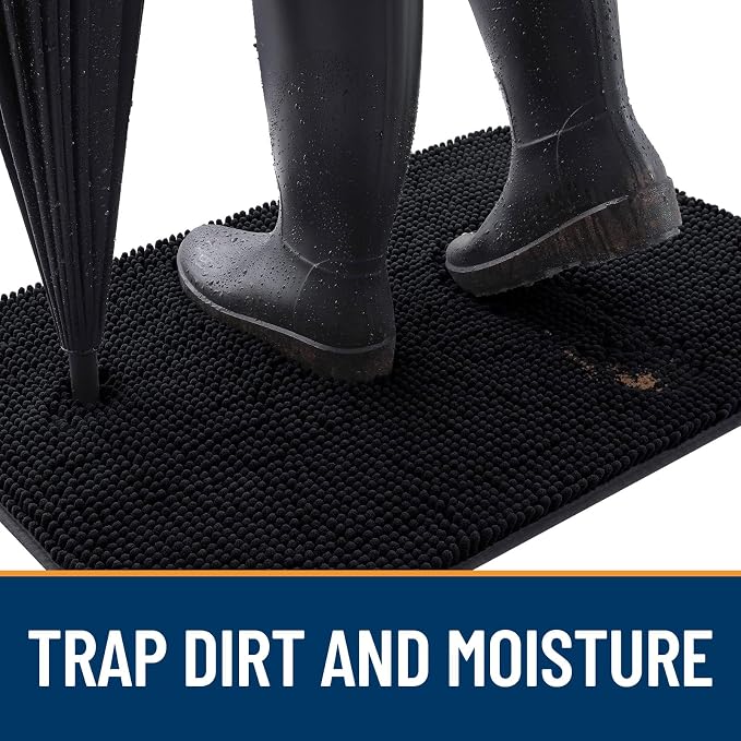 OLANLY Dog Door Mat for Muddy Paws 54x32, Absorbs Moisture and Dirt, Absorbent