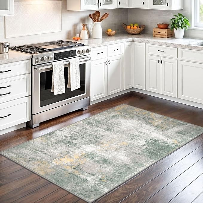 IOHOUZE Abstract Area Rug 3x5 Ft Washable Rugs
