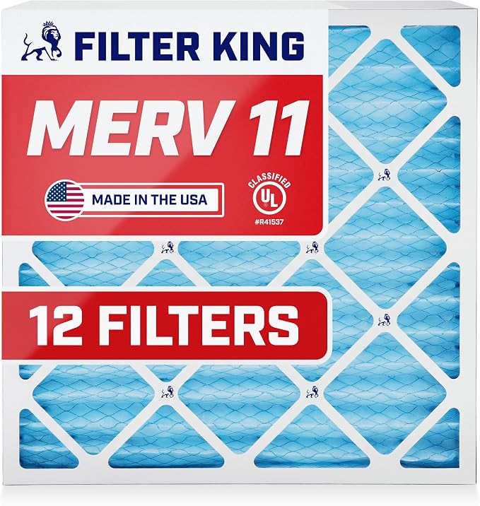 Filter King 10x30x1 Air Filter | 12-PACK | MERV 11 HVAC Pleated A/C Furnace