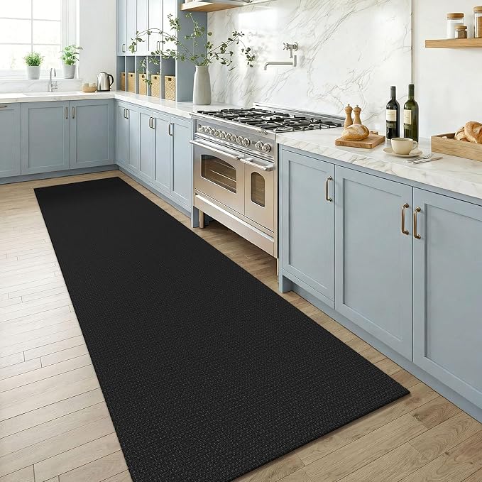 KOZYFLY Runners for Hallways 3x8 ft Washable Kitchen Runner Non Slip Rubber