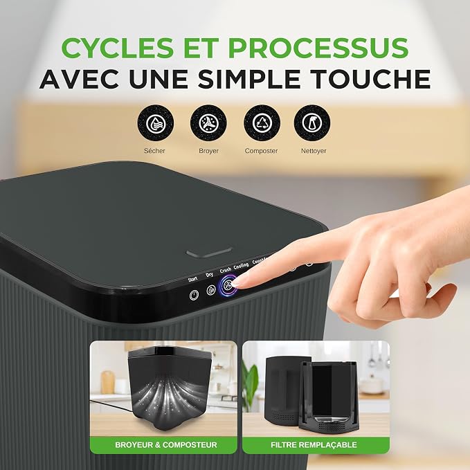 Nutrichef 3L Electric Kitchen Composter