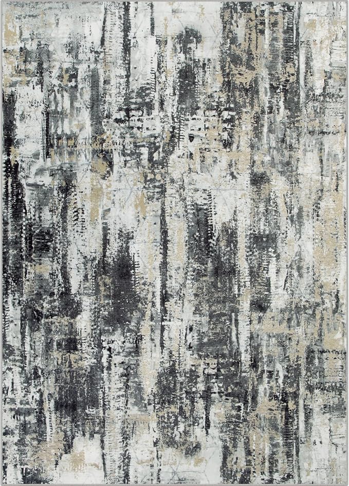 8x10 Area Rugs Washable Rug: Large Modern Abstract Living Room Rug Soft