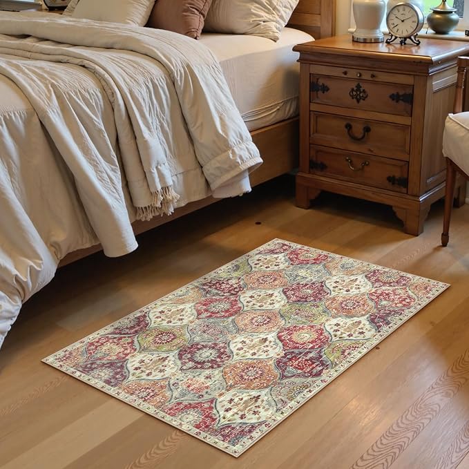 Lahome Washable Entryway Rug, 2x4 Kitchen Rugs