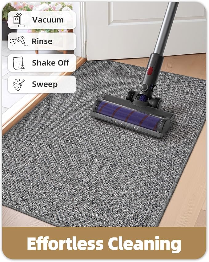 Color&Geometry Ultra-Thin Indoor Door Mat, Washable Doormat