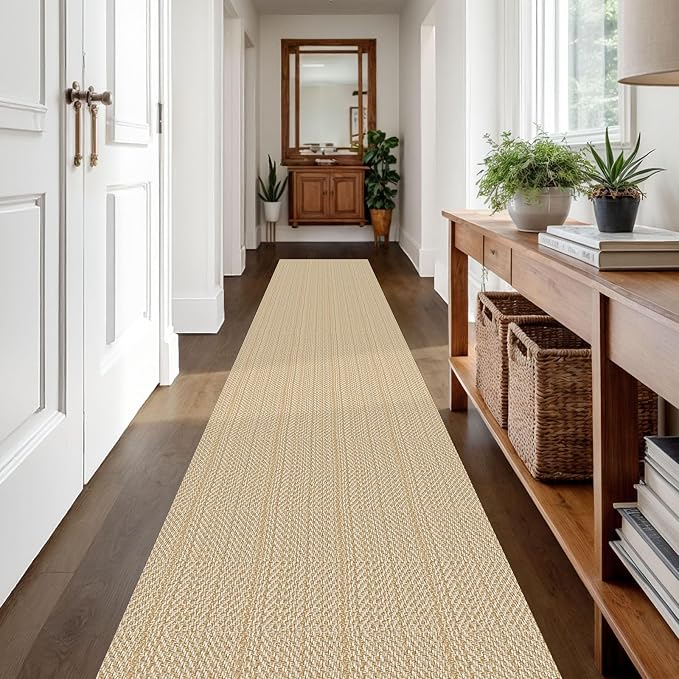 IOHOUZE Washable Runner Rug 2x12 Non Slip Rubber Backed Extra Long Hallway