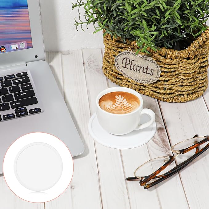 4 Packs Non Slip Silicone Drink Coasters