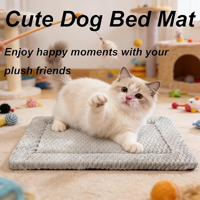 Dog Bed Mat - Reversible Dog Crate Bed Mats, Soft & Breathable Kennel Pad, Durable Crate Bed for Small Medium Large Dogs & Cats