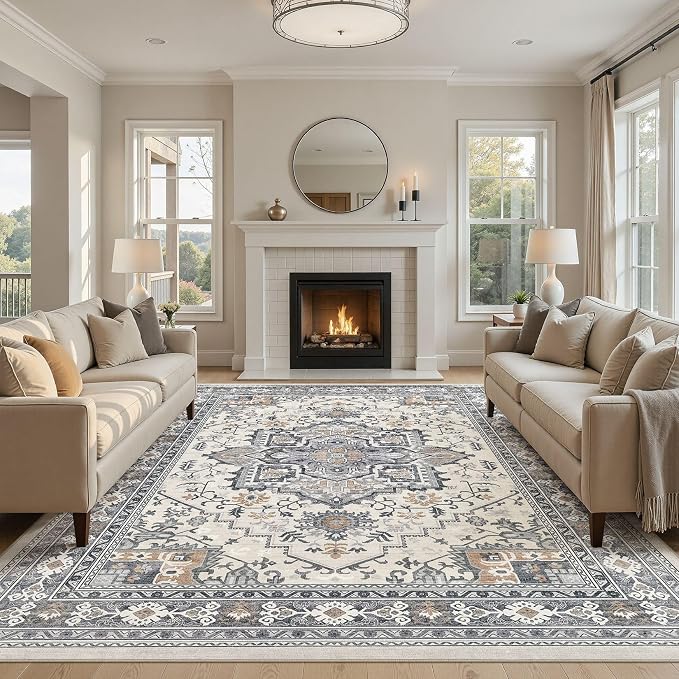 UERMEI 10x12 Area Rug Living Room Rugs