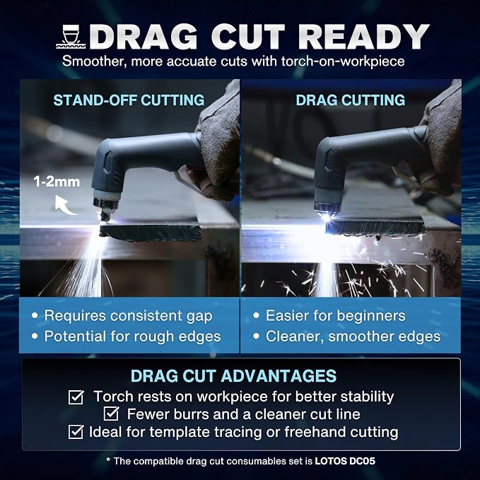 LTP6010D 60A Plasma Cutter, Drag-Cut Ready & Up to 20% Faster, 5/8" Clean