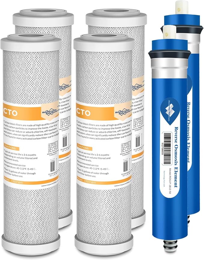 Membrane Solutions FX12P FX12M Replacement Water Filters Compatible