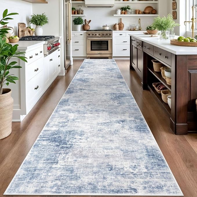 IOHOUZE Abstract Runner Rug 3x16 Ft Washable Runners