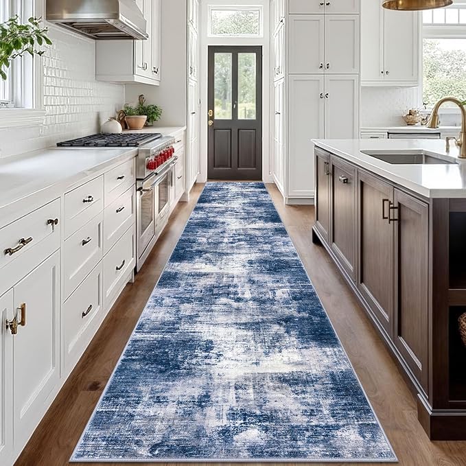 IOHOUZE Abstract Runner Rug 3x18 Ft Washable Runners