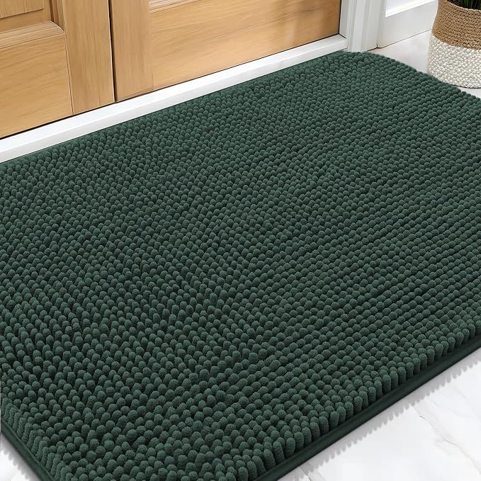 OLANLY Dog Door Mat for Muddy Paws 32x20, Absorbs Moisture and Dirt, Absorbent
