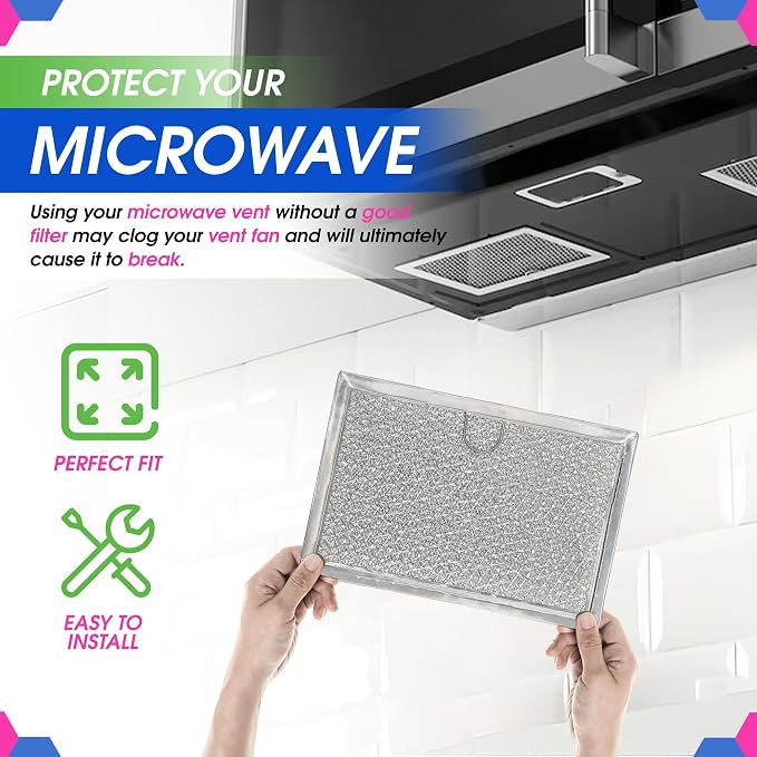 Microwave Filter Replacement 5.12” x 7.64” Fits Frigidaire 5304464105