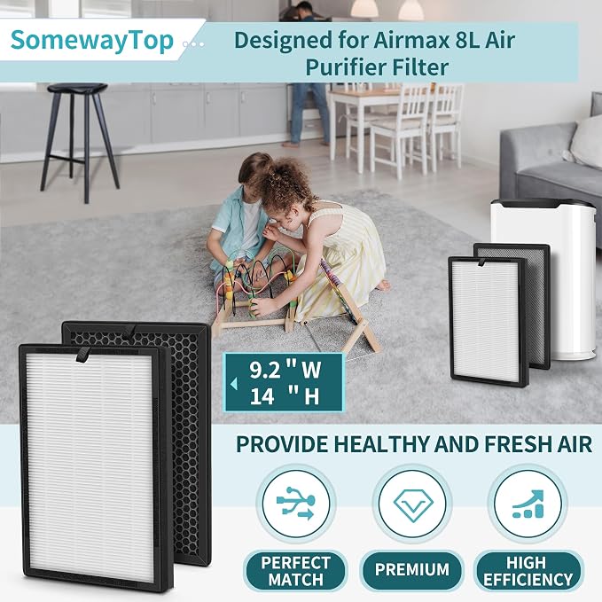 8L HEPA Replacement Filter Set Compatible