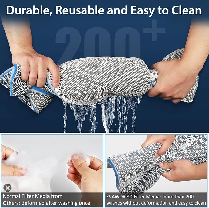 Aquarium Filter Media, Upgraded 8-Layer Filter Sponge Pad