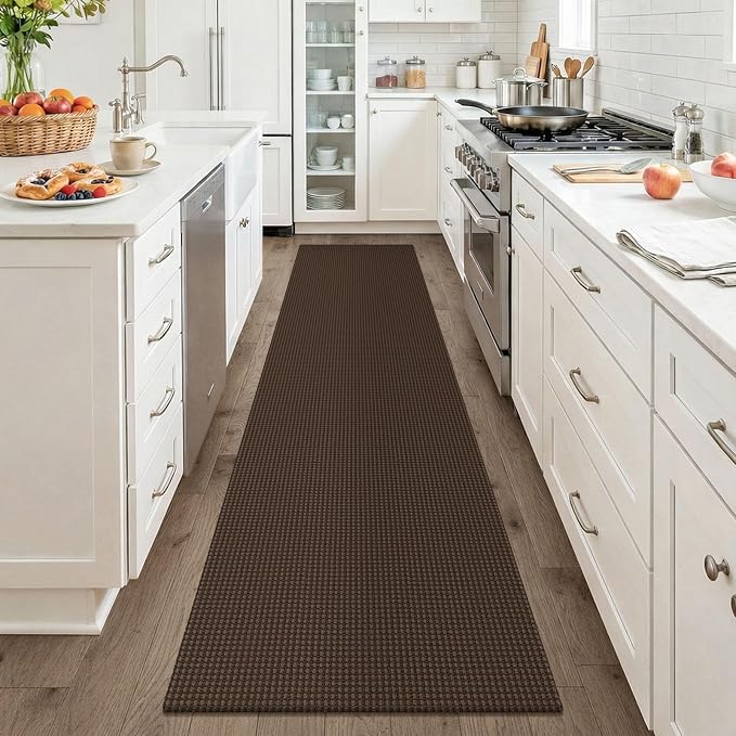 KOZYFLY Cotton Runners for Hallway 2x8, Washable Runner Rug, Woven Non Slip