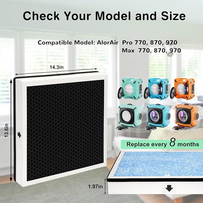 770 Fliter 2-in-1 HEPA/Activated Carbon Filter Replacement Set