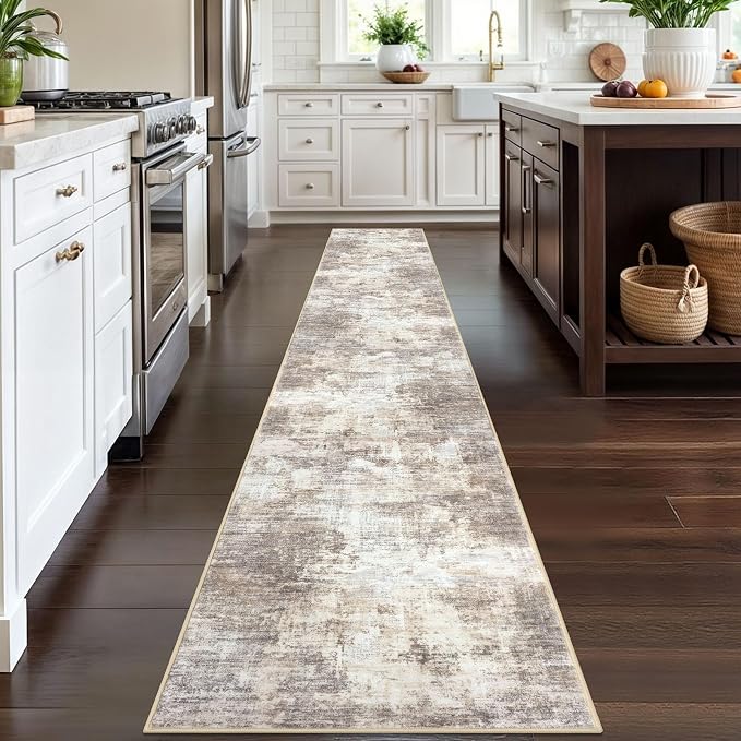 IOHOUZE Abstract Runner Rug 2x12 Ft Washable Runners
