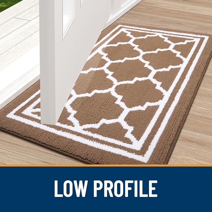 Buganda Indoor Door Mat, Dirt-Resistant and Absorbent Doormat, Low Profile