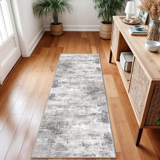 IOHOUZE Abstract Runner Rug 2x7 Ft Washable Runners