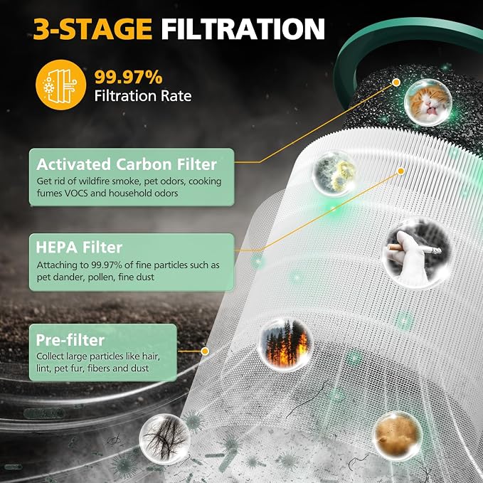 TP01 HEPA Replacement Filter Compatible