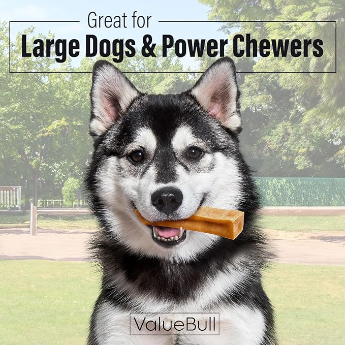 ValueBull Himalayan Yak Cheese Dog Chews, Extra Large, 50 ct Wholesale Pack - Long Lasting for Aggressive Chewers, All Natural, Healthy & Safe, Low Odor Nepal Yak Milk Chews