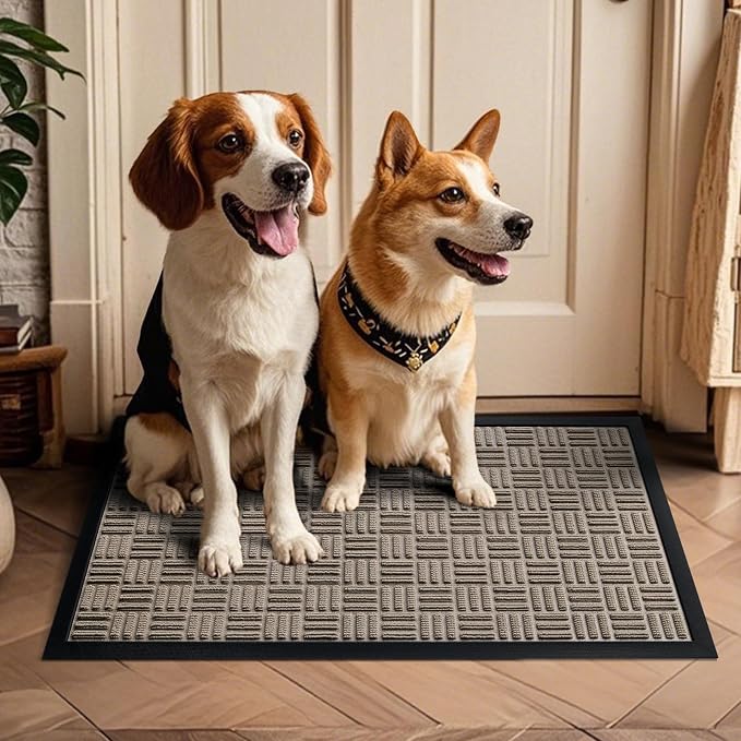 Mibao Front Door Mat, Heavy Duty Durable Welcome Mat