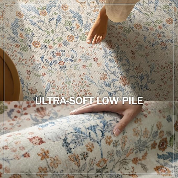 Washable Runners for Hallways Kitchen Rug: 2'6"x8' Runner Rugs Stain Resistant