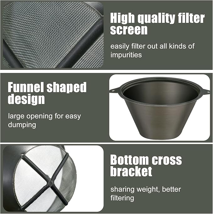 30 Pcs Paint Filter 100 mm Plastic Paint Strainer