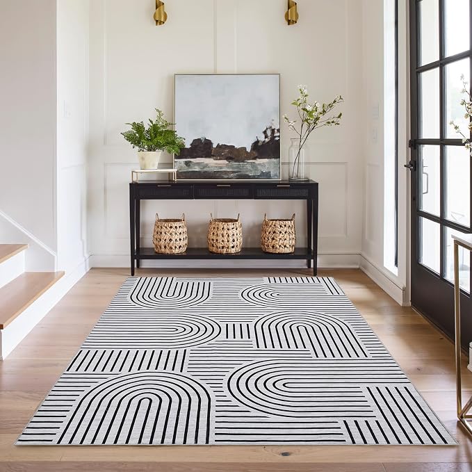 ROYHOME Washable Rug 5x7 Area Rugs