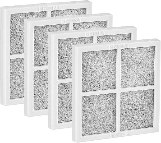 4 Pack Refrigerator Air Filter Replacement, Compatible