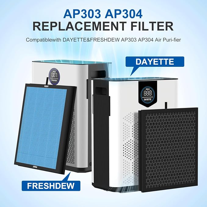 AP303 AP304 Replacement Filters, Compatible