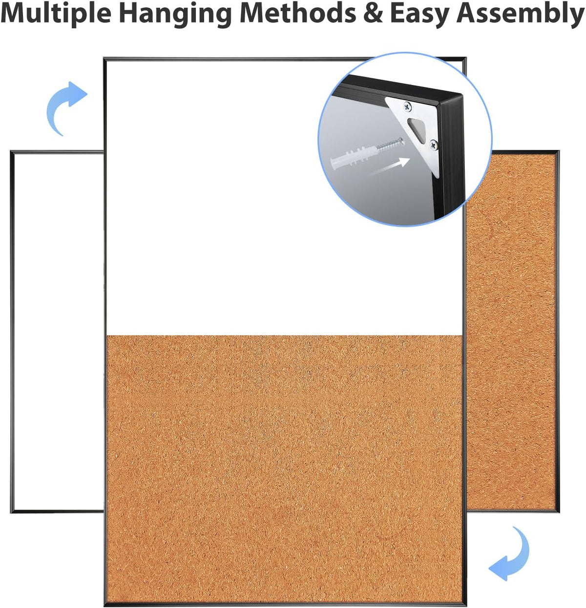ARCOBIS Cork Board White Board Combo