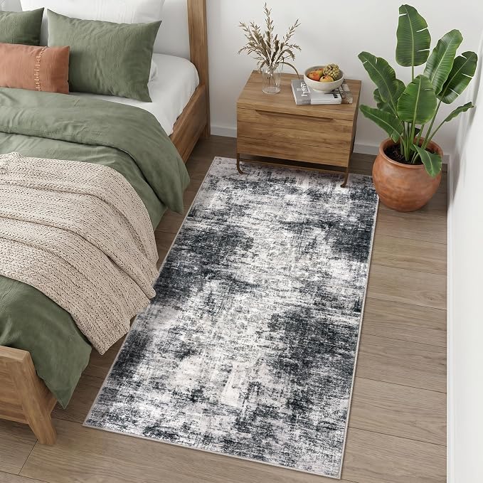 IOHOUZE Abstract Runner Rug 3x6 Ft Washable Runners