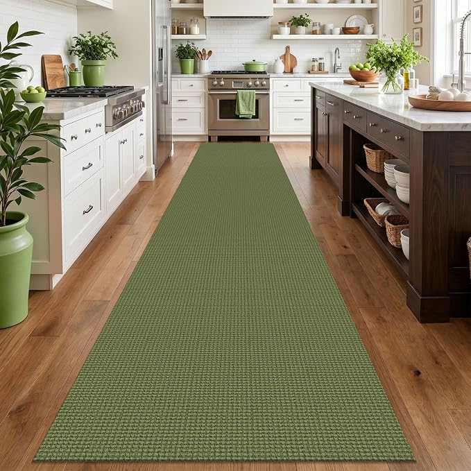 IOHOUZE Washable Exrea Long Hallway Runner Rug 3x16 Non Slip Rubber Backed