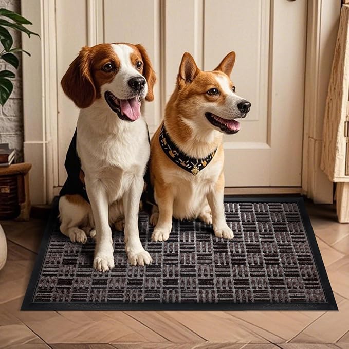 Mibao Front Door Mat, Heavy Duty Durable Welcome Mat