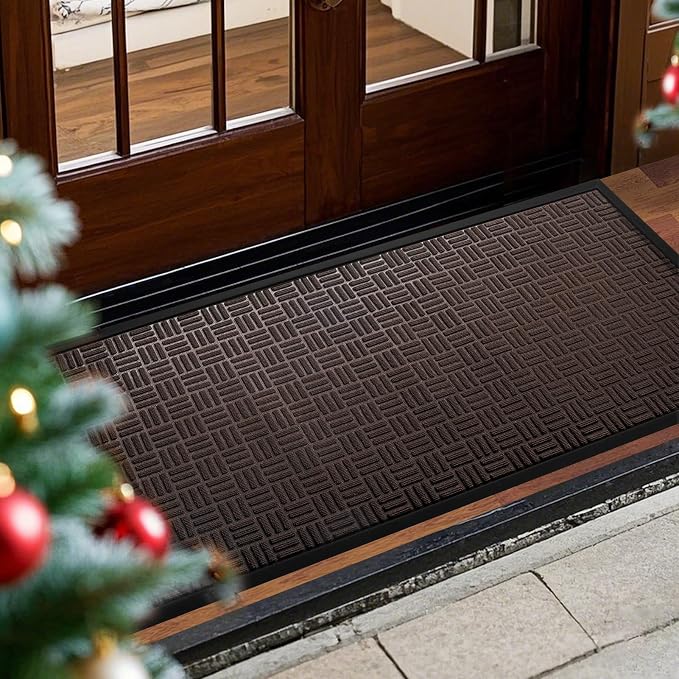 Mibao Front Door Mat, Heavy Duty Durable Welcome Mat