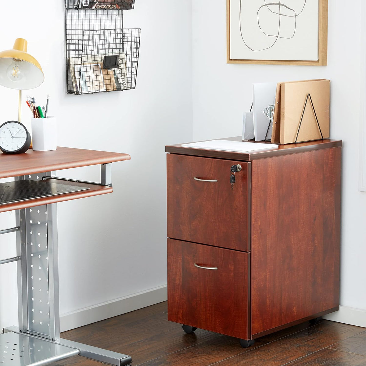Lorell Essentials Mobile Pedestal