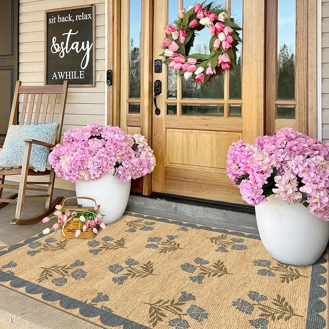 3x5 Floral Entry Rug