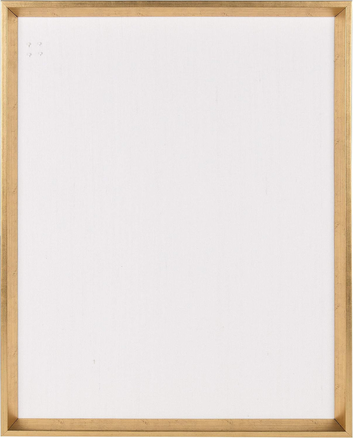 Kate and Laurel Calter Framed Linen Fabric Pinboard, 21.5x27.5, Gold