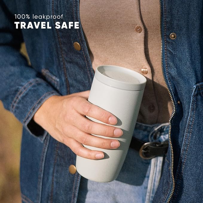 Simple Modern Halloween Travel Coffee Mug 360° Lid | 16oz | White | Voyager